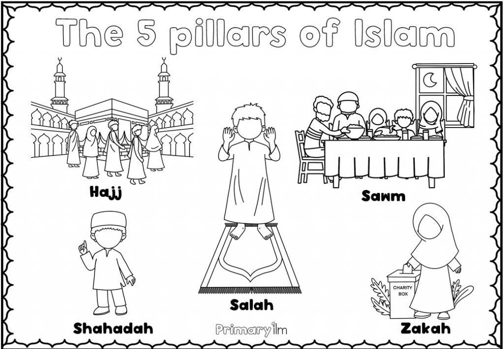 five pillars of Islam poster