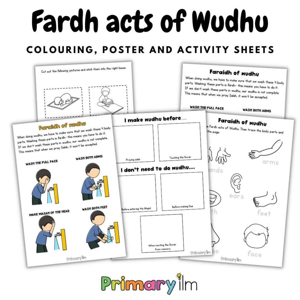 fard of wudu for kids