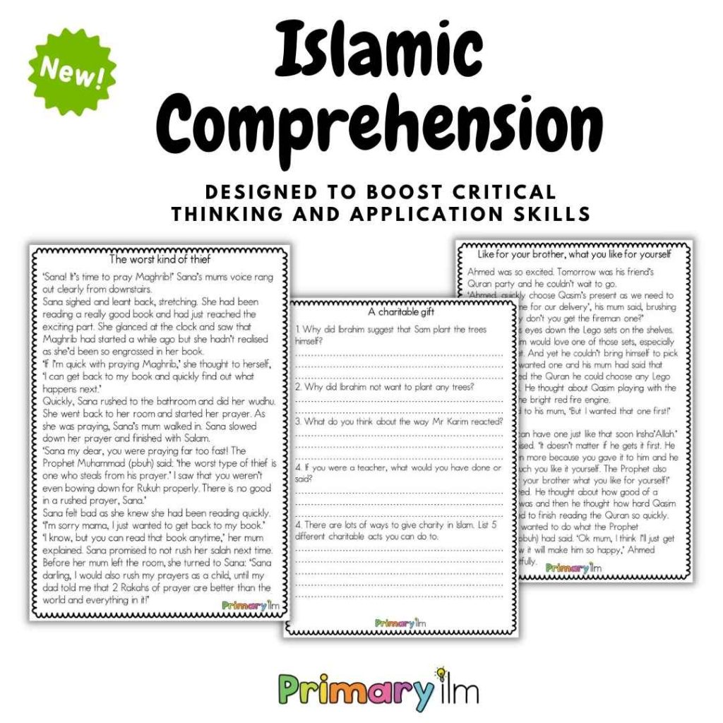 islamic comprehension for kids