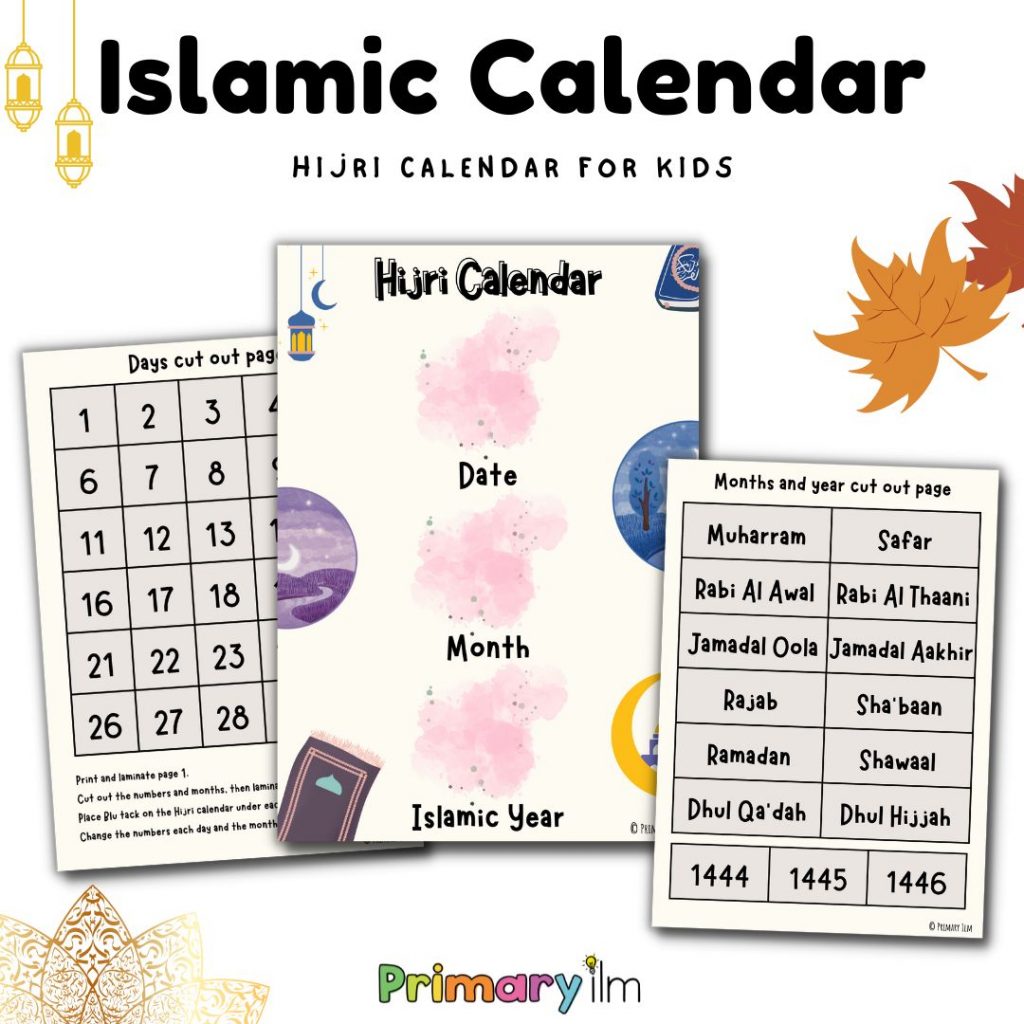 hijri calendar for kids